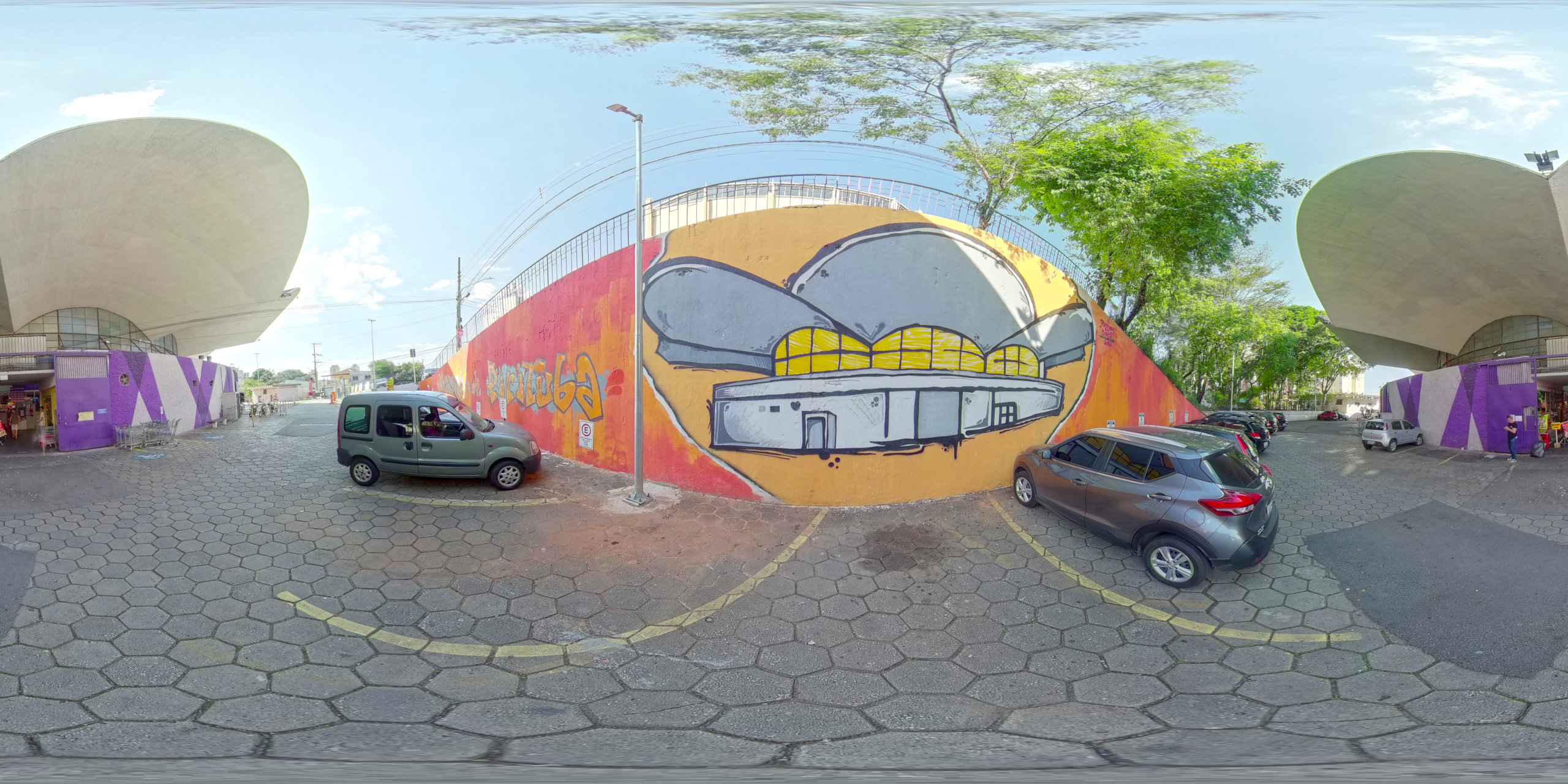 Coletivo Pirituba em Cores. Obra Recortes urbanos. Painel 1