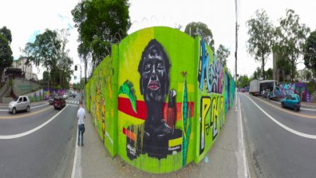 Foto da Capa. Artistas Encontro Niggaz. Obra Décimo Segundo Encontro Niggaz de Graffiti - Celebração da Vida e Arte na Quebrada. Mural 01
